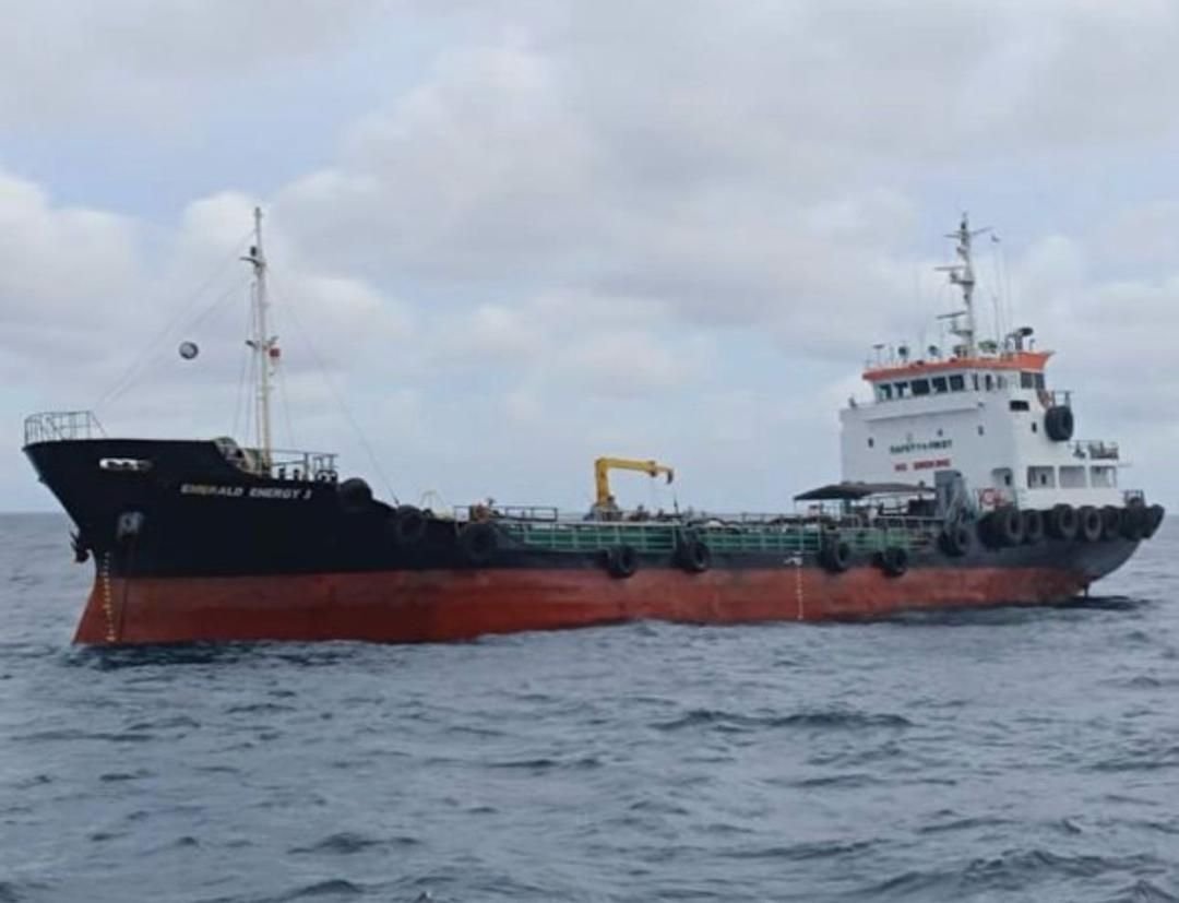 The Emerald Energy 3 tanker at sea